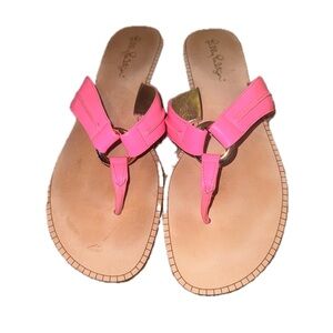 Lilly Pulitzer Pink Thong Sandals